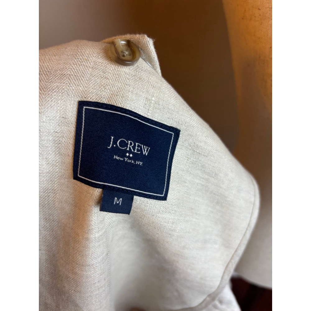 Men's J.Crew Beige Linen Sport Coat & Blazer NWT casual sporty designer - Picture 8 of 9